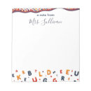 Zoek naar alfabet notitieblokken Kleurrijk