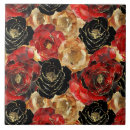 Recherche de noir rouge carreaux Floral