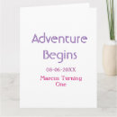 Recherche de 1 anniversaire cartes L'aventure commence