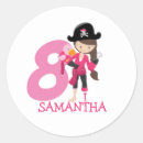 Recherche de fille pirate autocollants Anniversaire