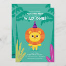 Recherche de safari 1ans anniversaire invitations Zoo