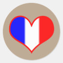 Recherche de drapeau la france en de autocollants Coeur