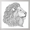 Zoek naar zen doodle kunst Lion
