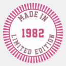 Recherche de année de naissance autocollants Rétro