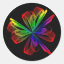 Recherche de conception de fractale autocollants Couleurs vives