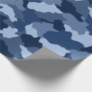 Recherche de camouflage bleu papier cadeau Motif