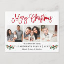 Recherche de houx de noël cartes postales Vacances