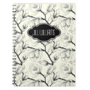 Recherche de motif floral carnets Noir et blanc