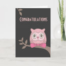 Zoek naar uil afstuderen kaarten Felicitatie