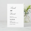 Recherche de noir et blanc mariage invitations De élégantes