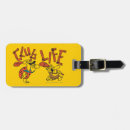 Recherche de pierre précieuse bagages étiquettes Dessin animé classique