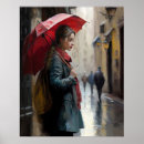 Recherche de parapluie rouge posters Peinture
