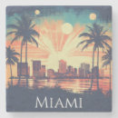 Recherche de miami dessous de verres Plage