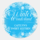 Recherche de flocons de neige bleus autocollants Décembre janvier