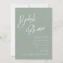 Recherche de nuptiale verte de douche invitations Bride