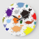 Recherche de éclaboussure de peinture horloges Couleurs