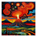 Recherche de volcan posters Éruption