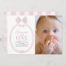 Recherche de bow anniversaire invitations Baby girl