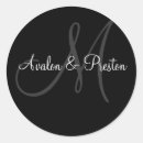 Recherche de monogrammes de mariage autocollants Mariée et mariée
