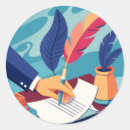 Recherche de stylo plume autocollants Vintage