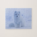 Recherche de renard blanc puzzles Noël