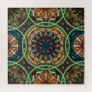 Recherche de mandala floral puzzles Motif