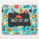 Recherche de crazy mousepads Dame de chat fou