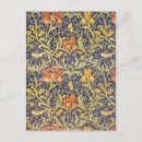 Recherche de impression florale vintage cartes postales William morris