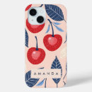 Recherche de motif de cerise iphone coques Monogramme