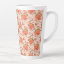 Recherche de motif orange tasses Floral