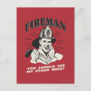 Recherche de pompiers cartes postales Rétro