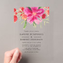 Zoek naar hot pink wedding uitnodigingen Botanisch