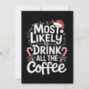 Recherche de café de noël invitations Drôle