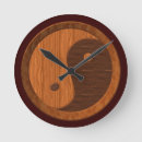 Recherche de ying yang horloges Bois