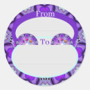 Recherche de coeur brillant autocollants Violet