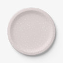 Recherche de motif de pois assiettes en papier Pour elle