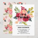 Zoek naar tweeling babyshower uitnodigingen Elegant