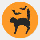 Recherche de minou noir autocollants Orange