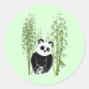 Recherche de panda noir et blanc autocollants Bambou