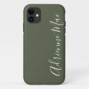 Recherche de vert olive iphone coques Élégant