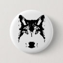 Recherche de tête de loup badges Sauvage