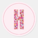 Recherche de h initial autocollants Floral