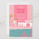 Recherche de natation invitations De fête de natation