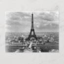 Recherche de tour eiffel noir et blanc cartes postales Vintage