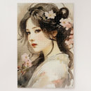 Recherche de peinture japonaise puzzles Portrait