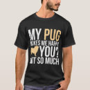 Recherche de carlin drôle tshirts Mignon