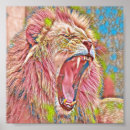 Zoek naar brullende leeuw posters Roer