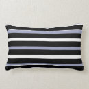 Recherche de rayures noires blanches coussins Gris