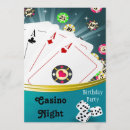 Recherche de de nuit de casino anniversaire invitations Parti