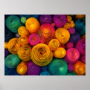 Recherche de cercles concentriques posters Couleur